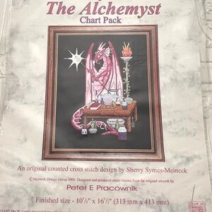 Dragon Series: The Alchemyst‎ Cross Stitch Pattern MEINECK Design 2000 Fantasy